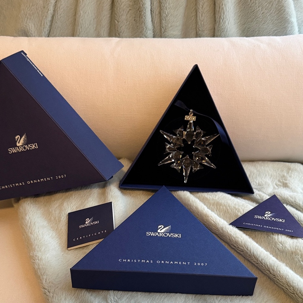 Swarovski Silver Crystal Ornament 2007